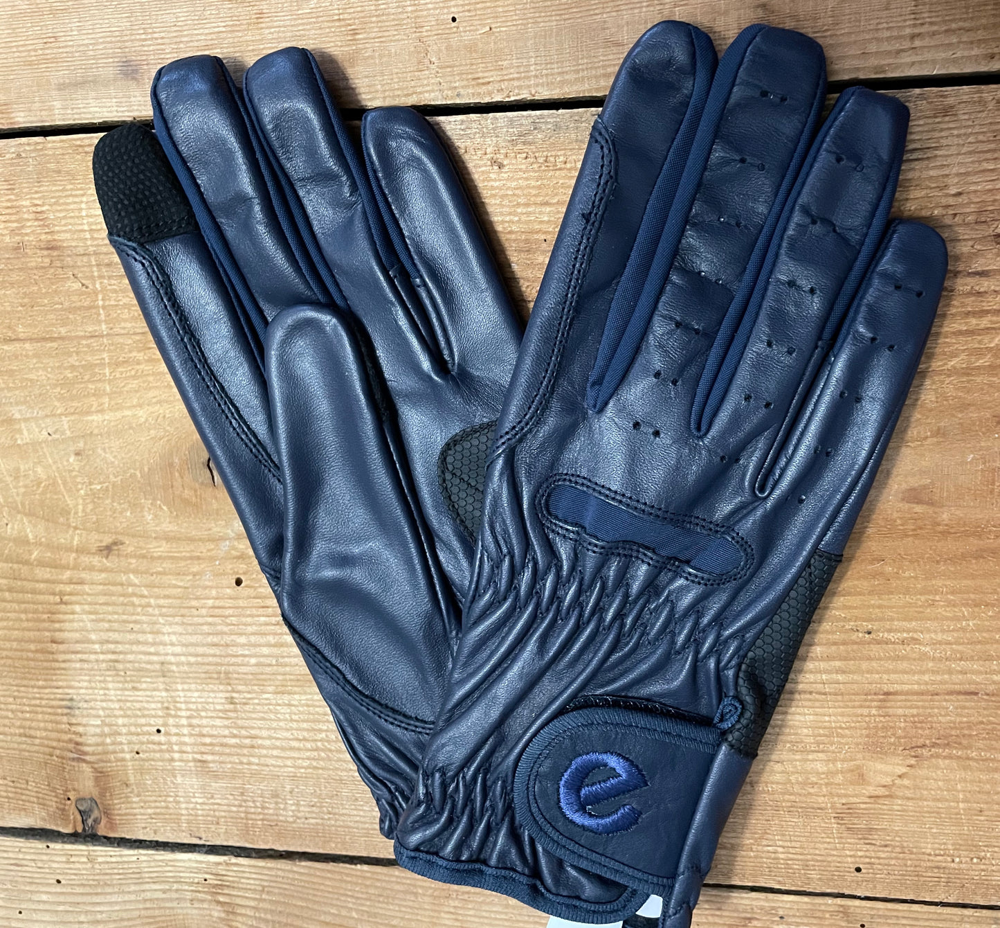Gloves - eQuest Grip Pro Leather - Navy Blue