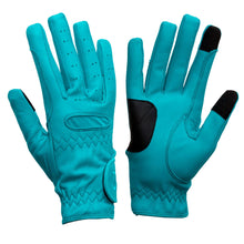 Load image into Gallery viewer, Gloves - eQuest Grip Pro Leather - Teal
