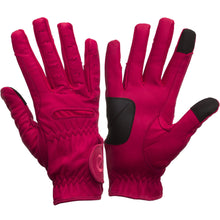 Load image into Gallery viewer, Gloves - eQuest Grip Pro Leather - Cerise
