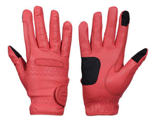 Load image into Gallery viewer, Gloves - eQuest Grip Pro Leather - Coral
