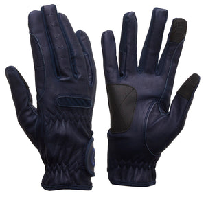 Gloves - eQuest Grip Pro Leather - Navy Blue