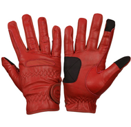 Gloves - eQuest Grip Pro Leather - Red