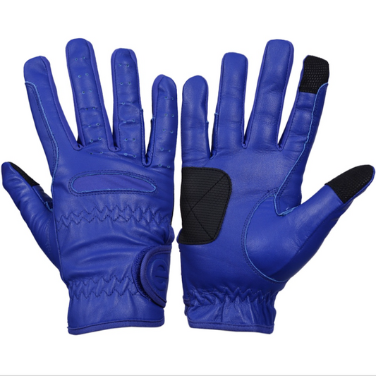 Gloves - eQuest Grip Pro Leather - Royal Blue